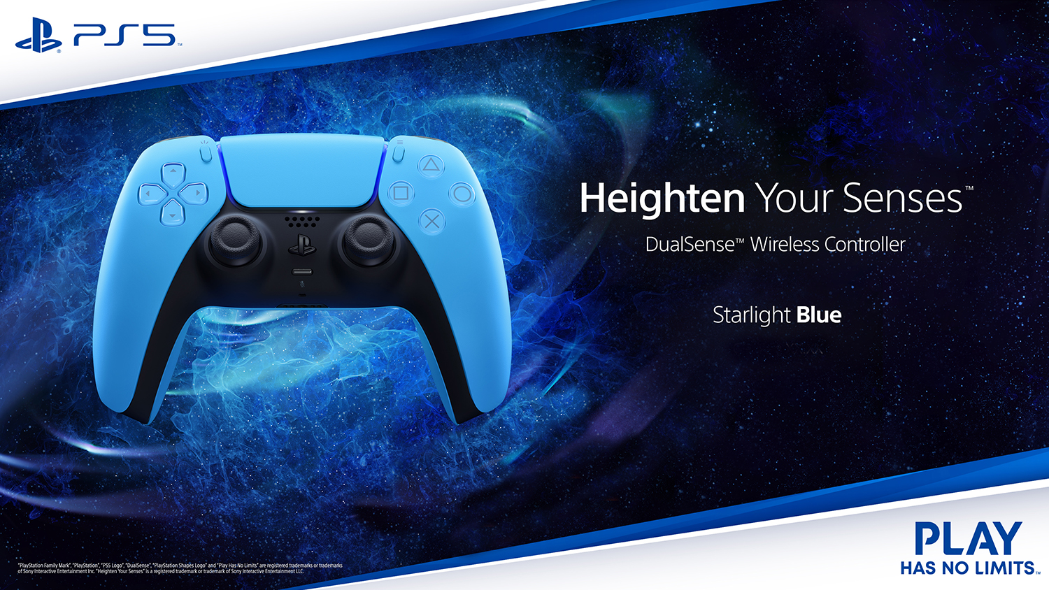 PlayStation 5 DualSense Wireless Controller - Starlight Blue