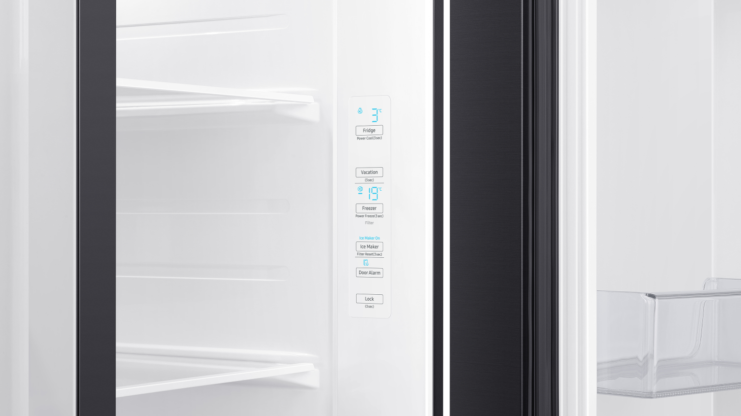 Samsung 635L Side by Side Fridge Freezer with Ice and Water Dispenser