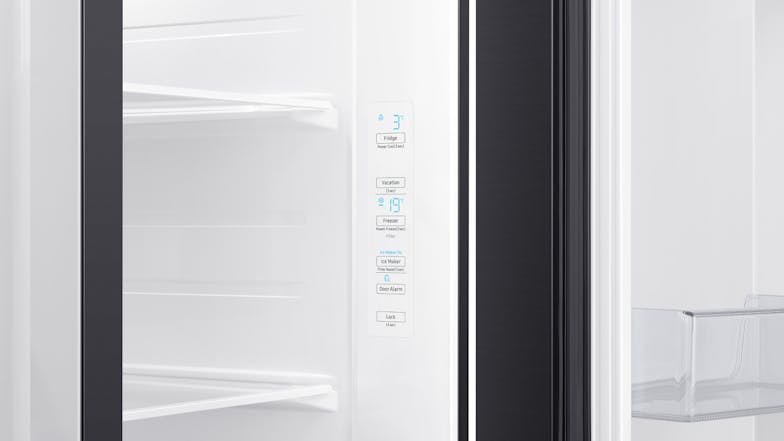 Samsung 635L Side by Side Fridge Freezer - Matte Black