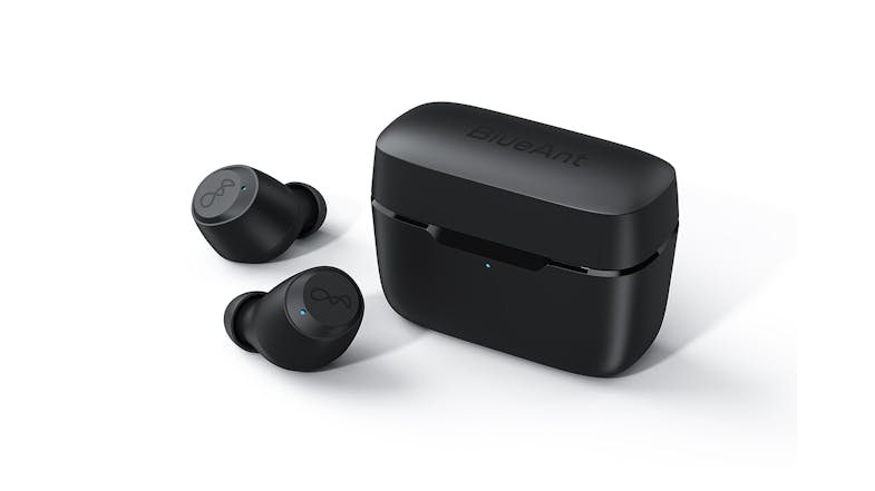 BlueAnt Pump Air Lite Passive Noise Cancelling True Wireless In-Ear Headphones - Black