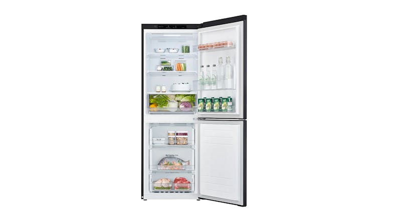 LG 306L Bottom Mount Fridge Freezer - Matte Black (GB-335MBL)