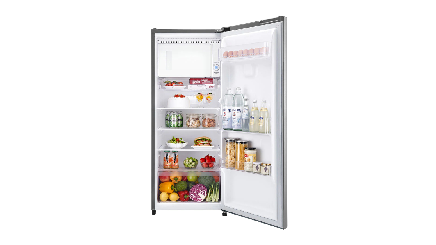 LG 194L Single Door Fridge Freezer - Platinum Silver (GU-B194PL)