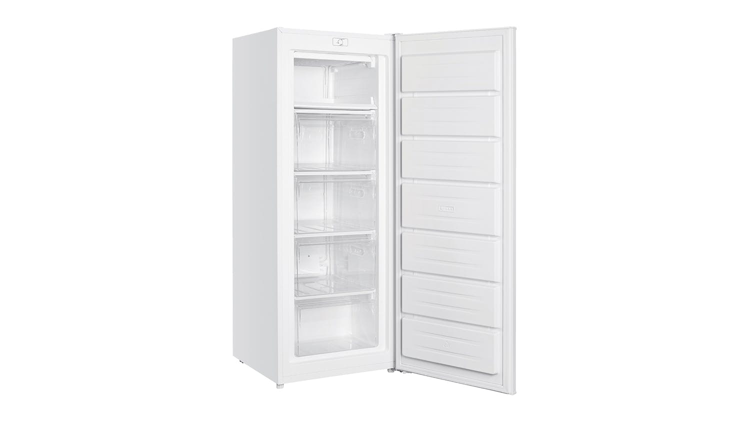 Haier 168L Single Door Vertical Right Hand Freezer - White