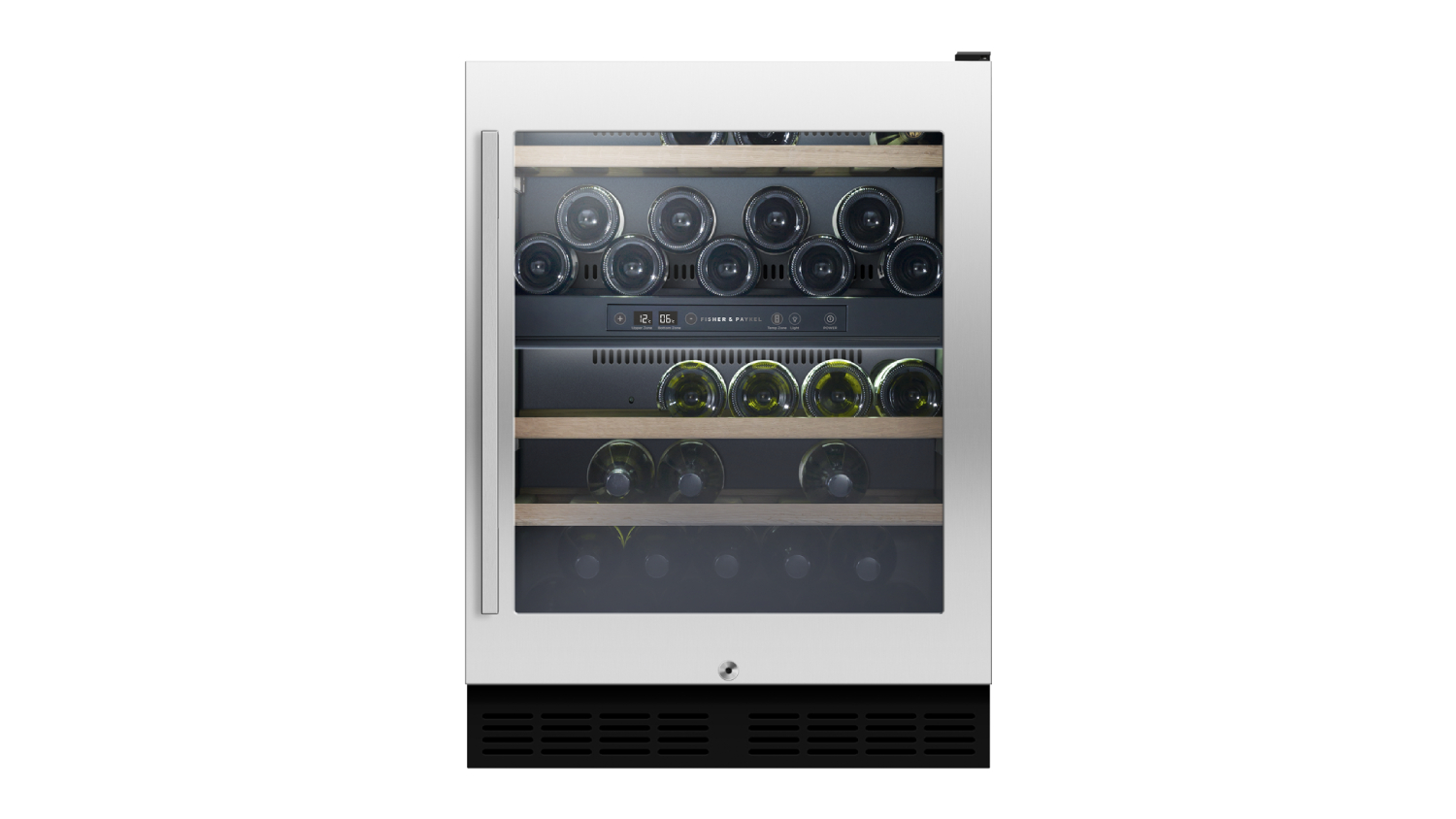 Fisher & Paykel 38 Bottle Dual Zone Wine Cooler Stainless Steel