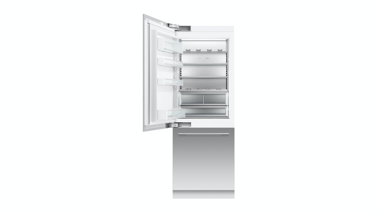 Fisher & Paykel 449L Integrated Ice & Water Left Hand Fridge Freezer - Panel Ready