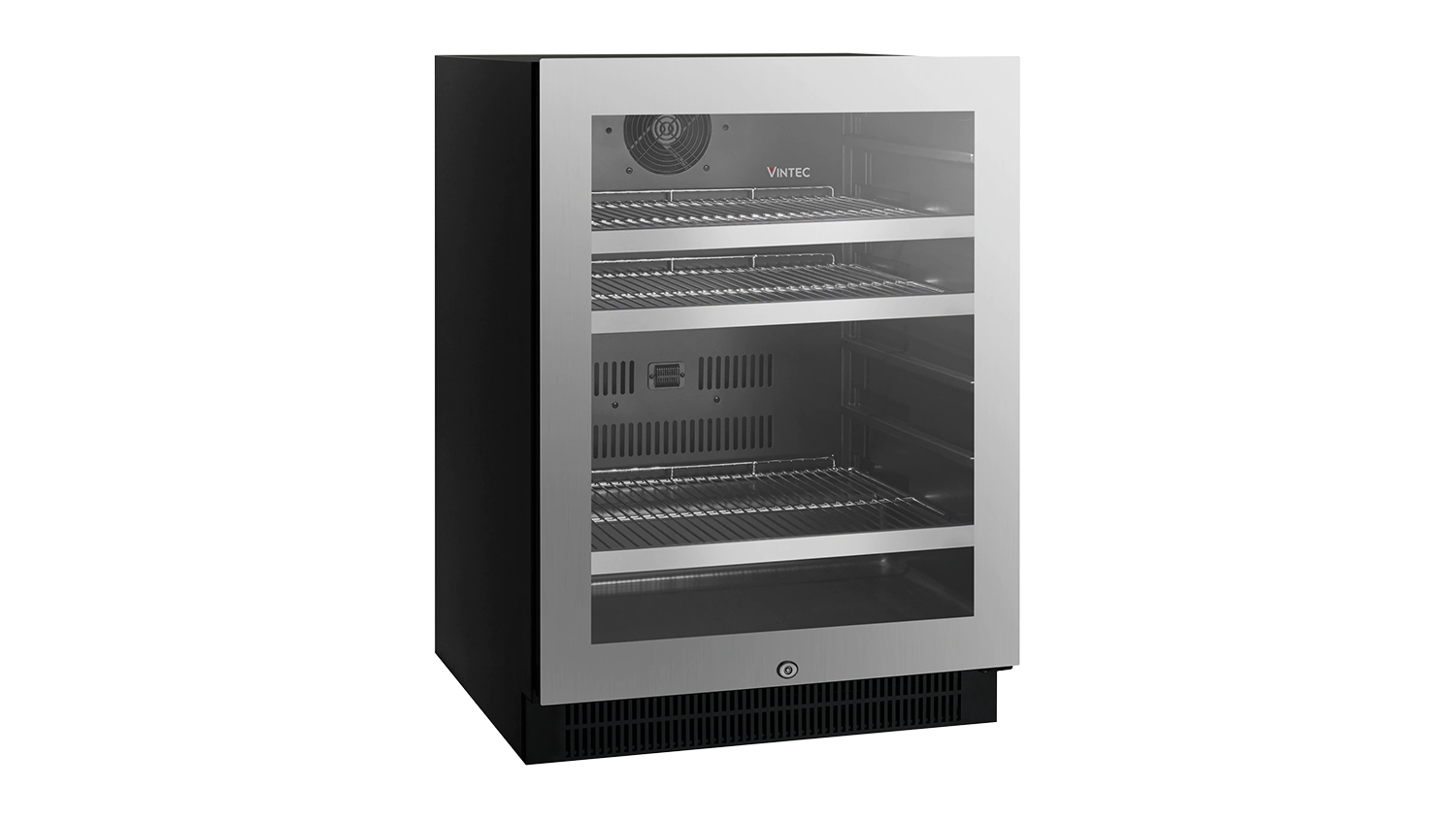 Vintec 100 Beer Bottle Beverage Centre Bar Fridge Stainless Steel