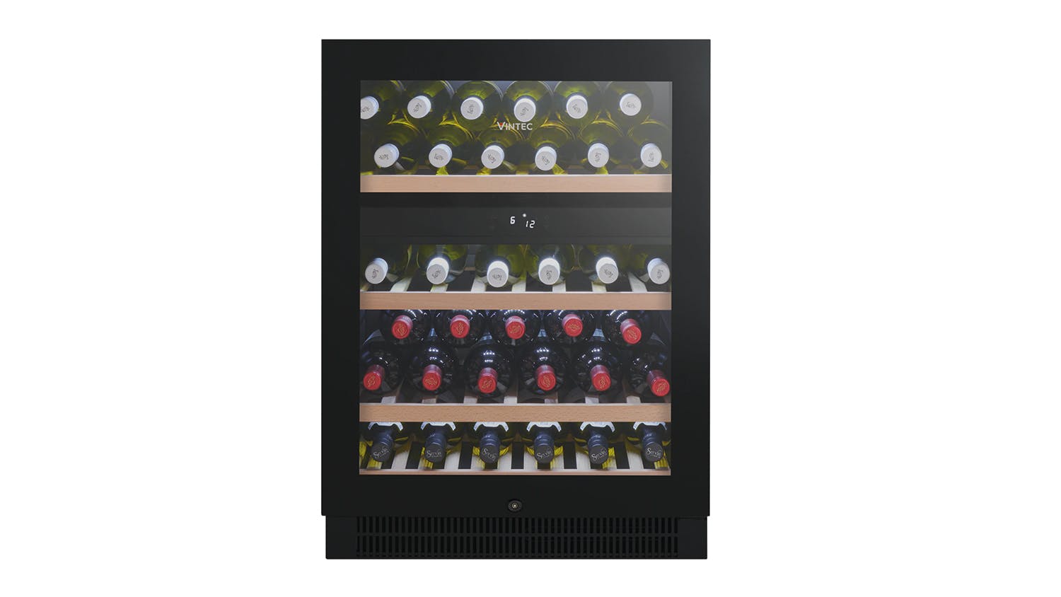 Vintec 50 Bottle Dual Zone Wine Cabinet - Black