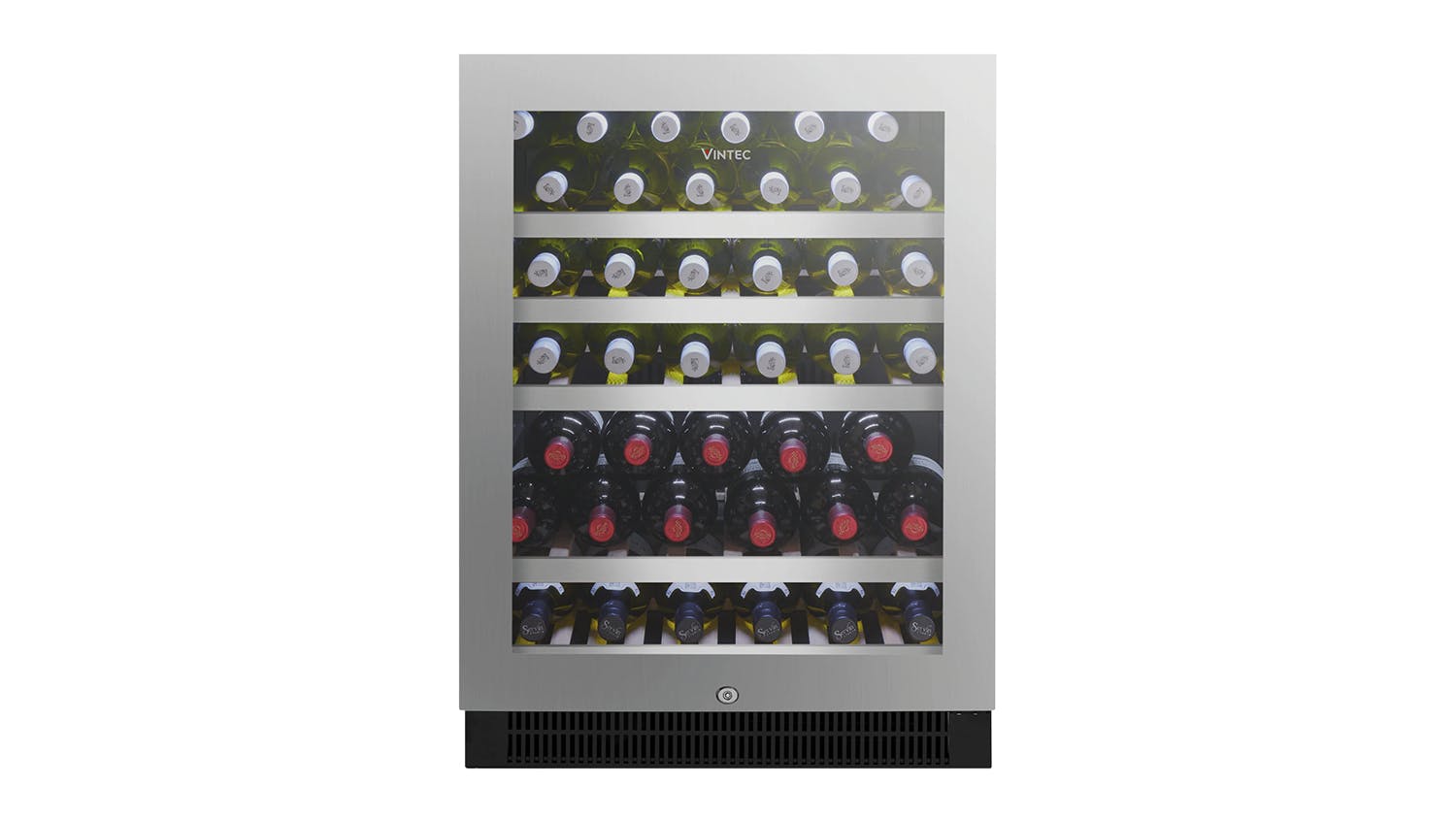 Vintec 50 Bottle Single Zone Wine Cabinet - Stainless Steel