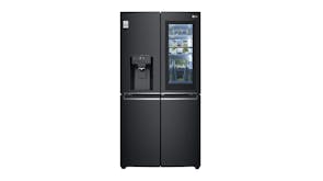 LG 637L Ice & Water InstaView French Door Fridge Freezer - Matte Black Stainless Steel