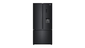 Haier 489L French Door Fridge Freezer with Water Dispenser - Black (HRF520FHC)