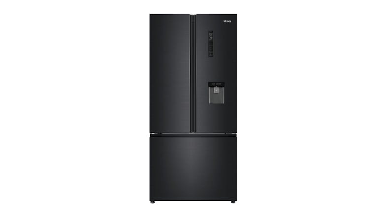 Haier 489L French Door Fridge Freezer with Water Dispenser - Black (HRF520FHC)
