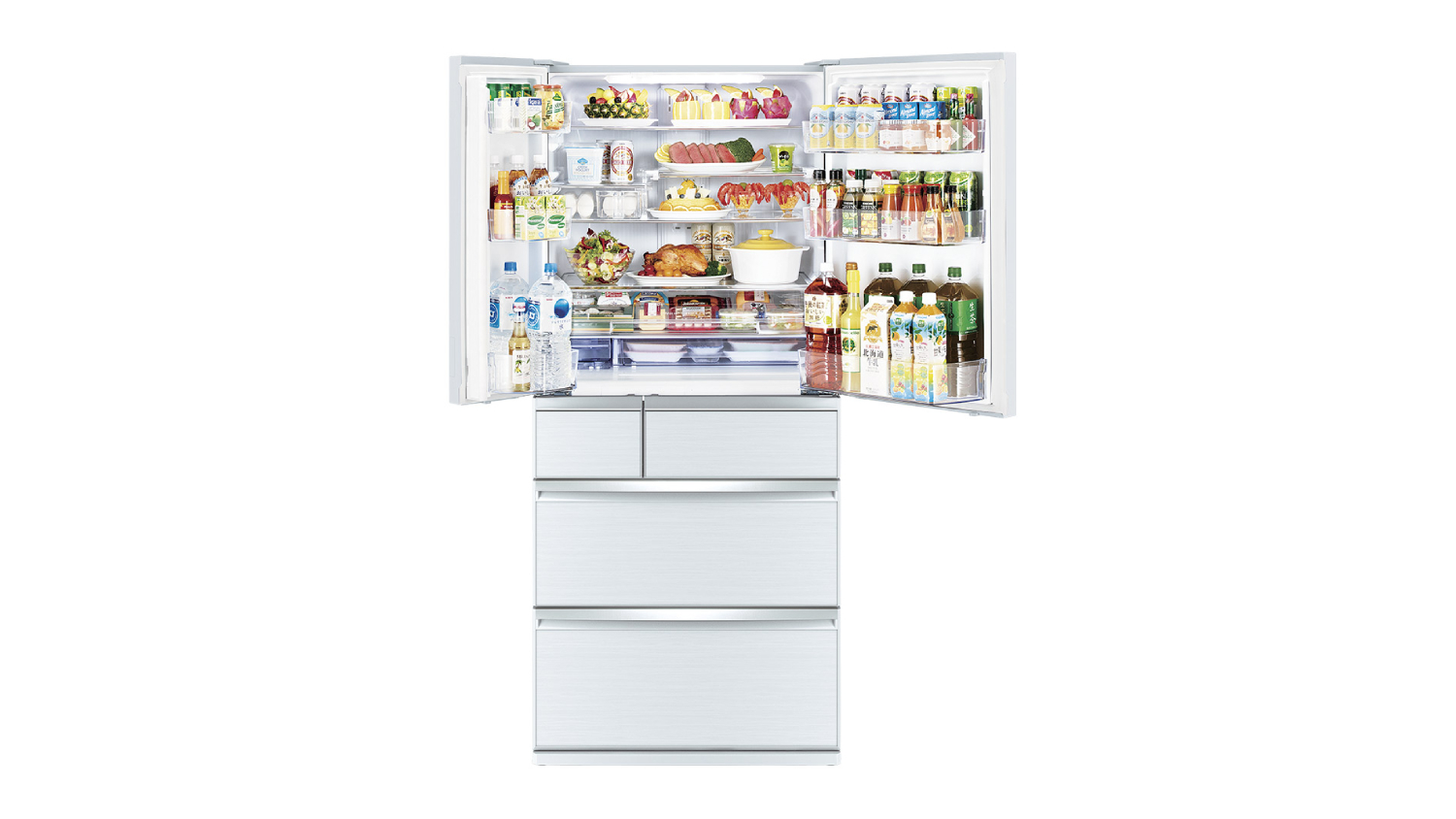 Mitsubishi Electric 700L WX Series Multi Drawer Fridge - Diamond White