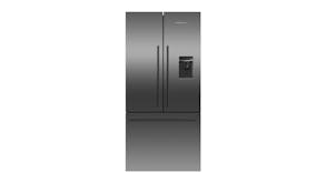 Fisher & Paykel 487L French Door Fridge Freezer with Ice & Water Dispenser - Black Stainless Steel (Series 7/RF522ADUB5)