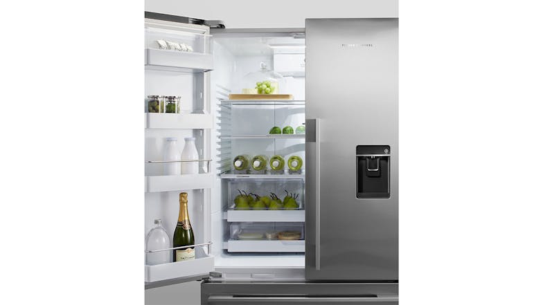 Fisher & Paykel 569L French Door Fridge Freezer with Water Dispenser - Stainless Steel (Series 7/RF610ADUX5)