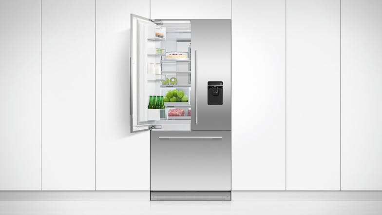 Fisher & Paykel 417L Integrated French Door Ice & Water Fridge Freezer - Panel Ready