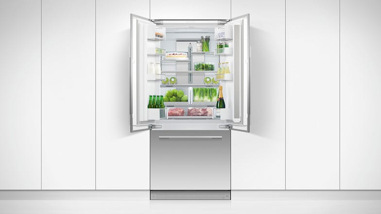 Fisher & Paykel 417L Integrated French Door Ice & Water Fridge Freezer - Panel Ready