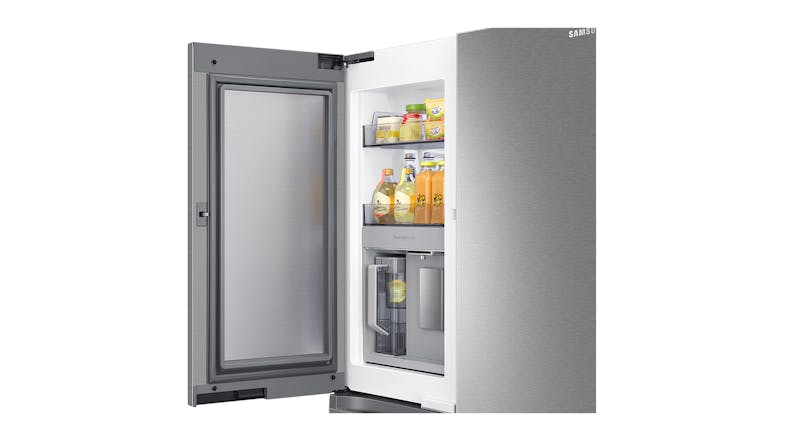 Samsung 648L Beverage Showcase French Door Fridge Freezer - Silver