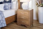 Venice 3 Drawer Bedside Table