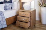 Venice 3 Drawer Bedside Table