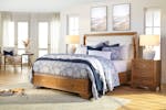 Venice Plain Upholstered Queen Bed Frame with 2 Drawer Base