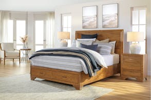 Venice Timber Queen Bed Frame with 2 Drawer Base