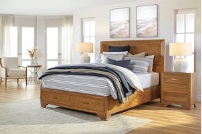 Venice Timber Californian King Bed Frame with 2 Draw Base by Woodpecker Furniture