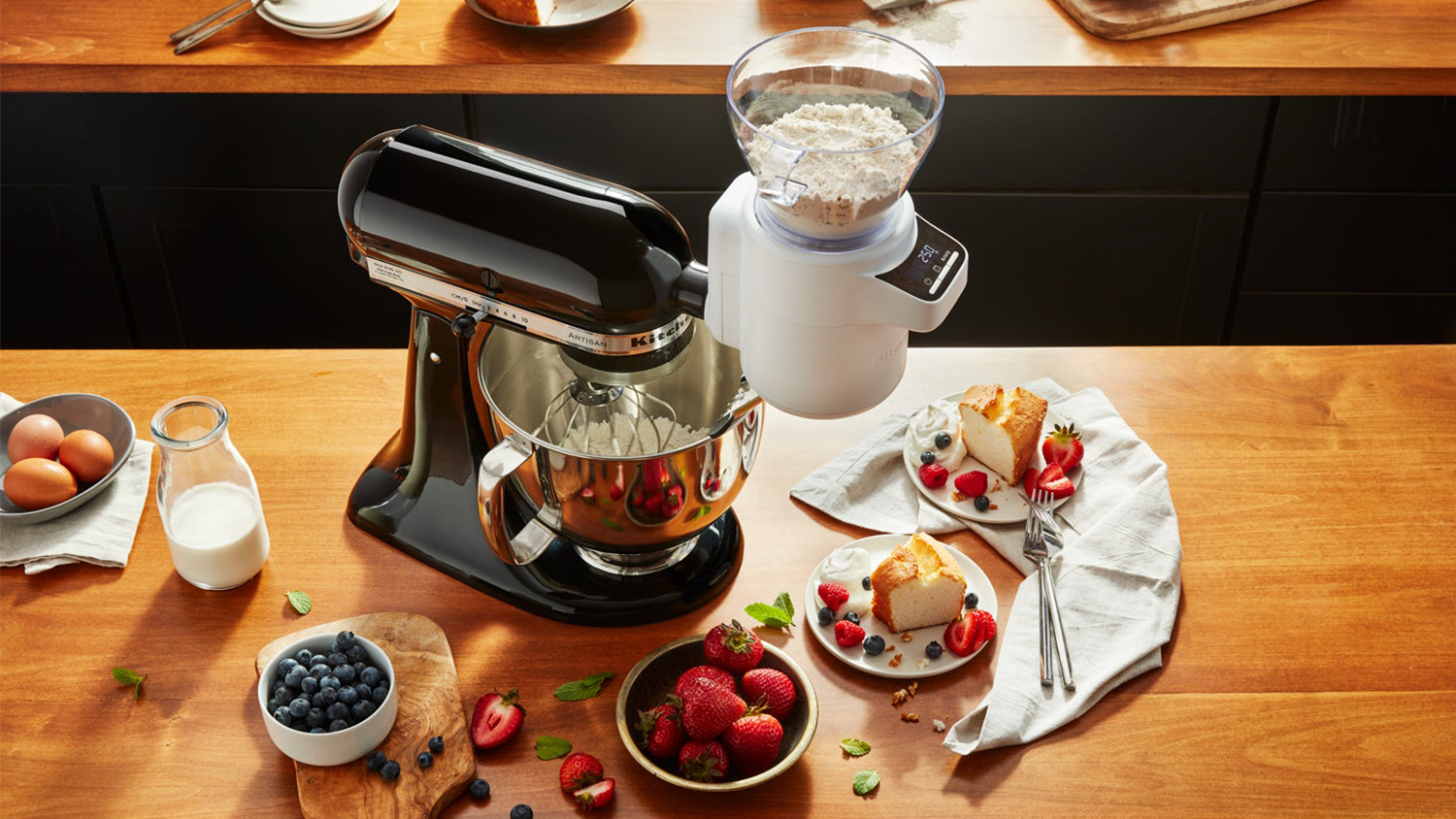 KitchenAid Sifter & Scale Attachment for Tilt-Head/Bowl-Lift Stand Mixer - White (5KSMSFTAA)