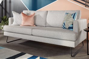 Aubyn 3 Seater Fabric Sofa by Evan John Philp