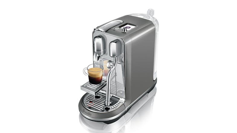 Nespresso Breville "Creatista Plus" Espresso Machine - Smoked Hickory