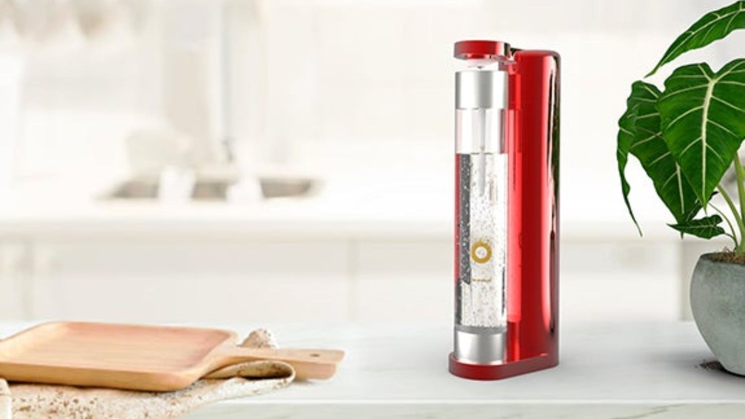 Oh Bubbles Drink Maker - Red