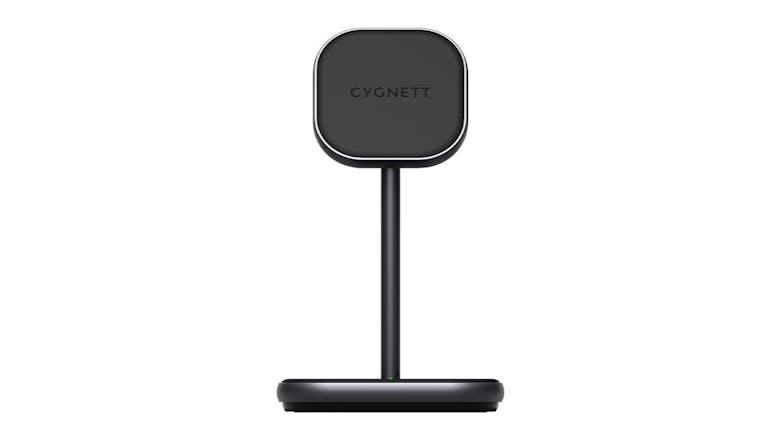 Cygnett MagDesk 7.5W 2-in-1 Magnetic Wireless Charger - Black