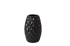 Euro Luxe Medium Vase Black by Capulet Home
