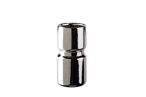 Cylinder Small Vase Silver by Capulet Home