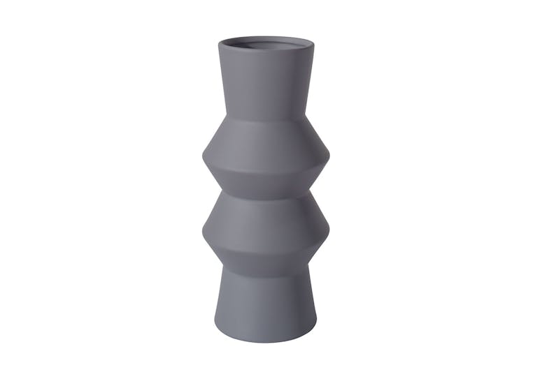 Totem Large Matte Grey Vase by Capulet Home