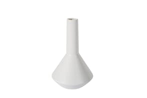 Totem Medium Matte White Vase by Capulet Home