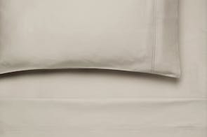 250tc Cotton Natural Sheet Set by Savona - 45cm drop