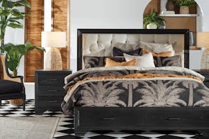 Venice Button Upholstered Californian King 2 Drawer Bed Frame by Woodpecker Furniture