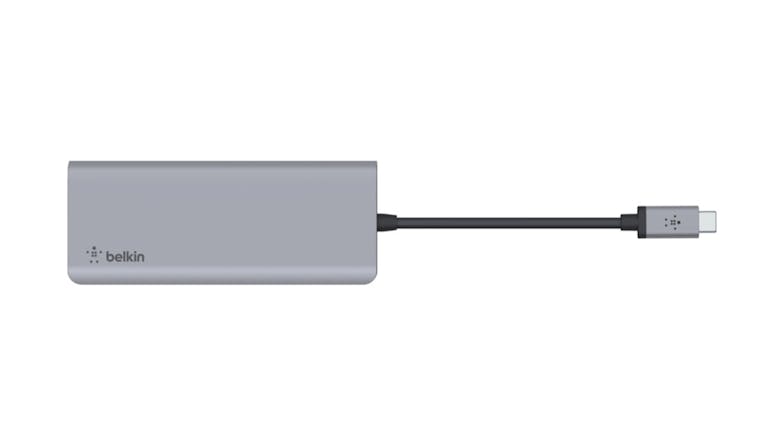 Belkin USB-C 7-in-1 Multiport Hub Adapter - Grey