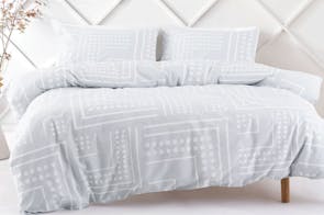 Reed Grey Duvet Cover Set by Nu Edition