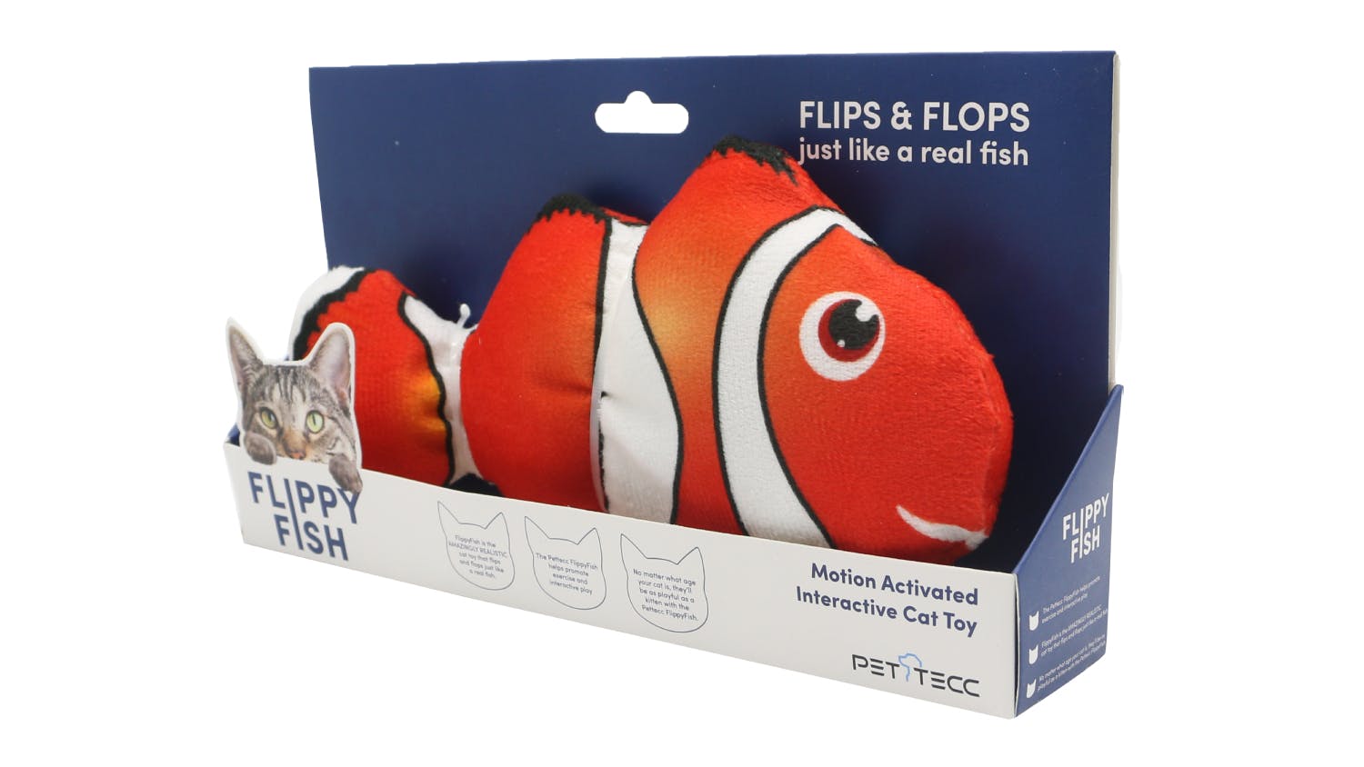 Pettecc Flippy Fish - Clown | Harvey Norman New Zealand