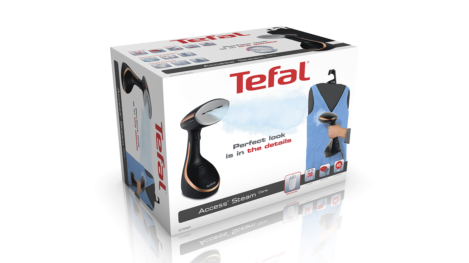 Tefal Access Steam Care Handheld Garment Steamer Black/Copper (DT9120