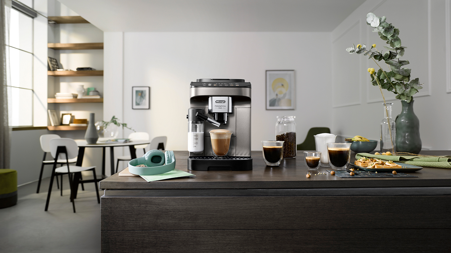 De'Longhi Magnifica Evo Fully Automatic Espresso Machine - Titanium Black