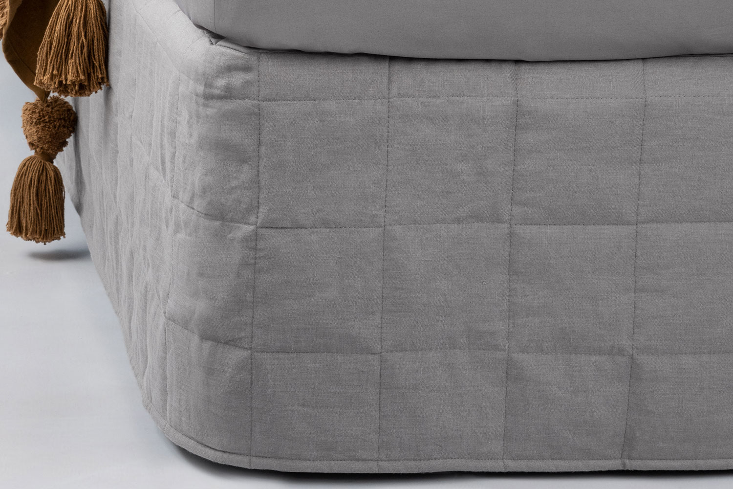 Nimes Ash Quilted Valance by Savona Harvey Norman New Zealand