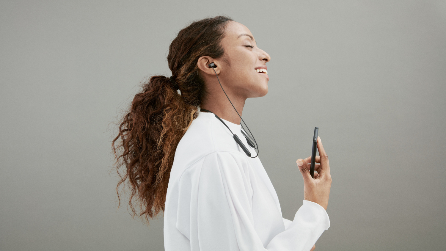 Sony WI-C100 Wireless In-Ear Headphones - Black