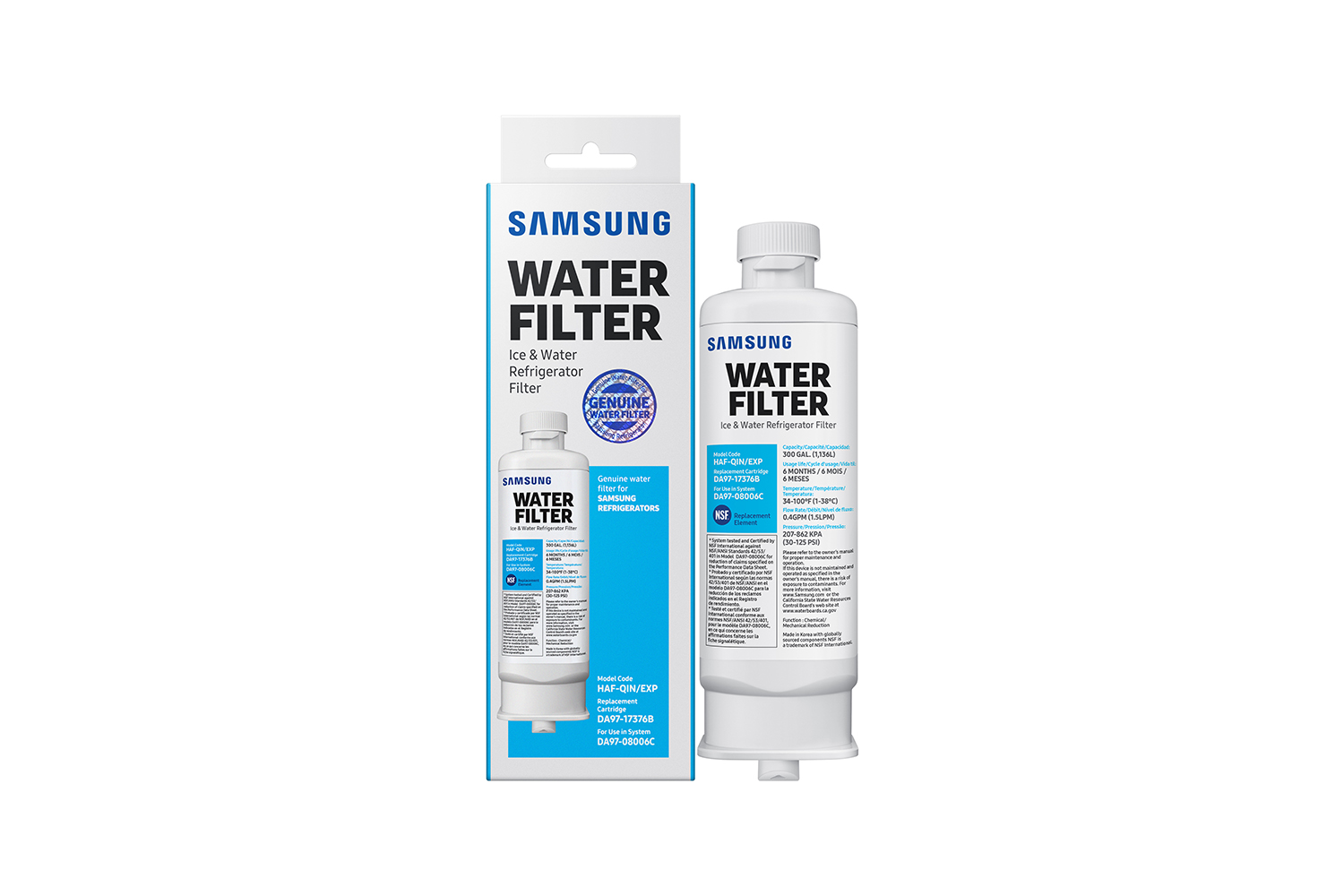 Samsung Replacement Internal Water Filter for Refrigerator (HAF-QIN/EXP)