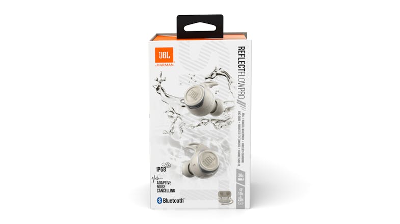 JBL Reflect Flow Pro+ Noise Cancelling True Wireless In-Ear Headphones - White