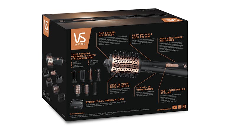 VS Sassoon Air Style Brilliance 7-in-1 Hot Air Styler