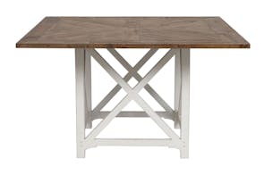 Venitiennes Dining Table 1300sq by Debonaire Furniture - White