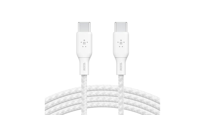 Belkin Boost Up Charge USB-C to USB-C Braided Cable 100W 2m - White