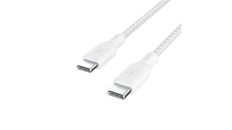Belkin Boost Up Charge USB-C to USB-C Braided Cable 100W 2m - White